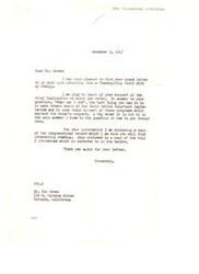 ["A letter from Jerome Posner, Manager of the Amalgamated Clothing Workers of America, thanking Jerry for informing him of the organization's endorsement of Bill H.R. 46. Posner also mentions that a resolution was adopted to work for the abolishment of the Unamerican Activity Committee."]