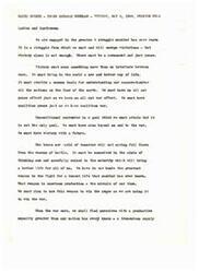 ["Helen Gahagan Douglas delivered a radio speech in May 1944, emphasizing the importance of achieving victory in the war and ensuring a just and lasting peace. She highlighted the need for proper planning to make use of the country's productive capacity after the war to improve the standard of living for all Americans. Douglas criticized those who feared overproduction, arguing that with proper planning and full employment, overproduction would not be an issue. She called for progress and advancement, not regression, in the post-war era."]
