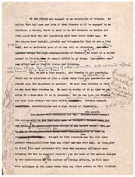 ["The document emphasizes the importance of freedom, choice, and leadership in the context of an upcoming election. It stresses the need for experienced and visionary leadership to address the challenges of war and post-war reconstruction. The document also highlights the importance of supporting the armed forces and ensuring opportunities for their future. Additionally, it acknowledges the significance of alliances with other nations in maintaining global stability."]