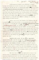 ["The document discusses the importance of freedom, responsibility, and leadership in the context of a national election in 1944. It emphasizes the need for experienced and visionary leadership to navigate the challenges of wartime and post-war reconstruction. The Democratic Party is portrayed as aligned with the interests of the American people and committed to providing support for the military and working class. The document also highlights the Administration's efforts to control inflation and prioritize the needs of the people."]