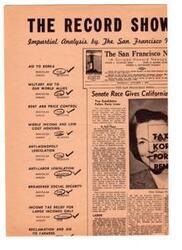 ["Helen Gahagan Douglas, a candidate for the United States Senate, has received support from Mrs. Eleanor Roosevelt and various religious organizations. She emphasizes her legislative record and commitment to campaigning on issues rather than mud-slinging. Douglas is conducting a helicopter trip to various cities in California as part of her campaign."]