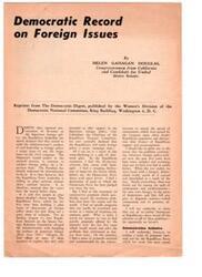 ["Helen Gahagan Douglas is running for the United States Senate and is reaching out to optometrists for their support. She believes in the importance of the optometric profession and pledges to work for legislation that will benefit them. She highlights her support for healthcare initiatives and her record in Congress, emphasizing her commitment to the health and welfare of the American people."]