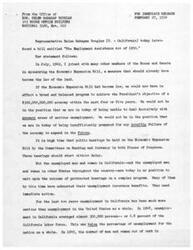 ["Helen Gahagan Douglas addresses the California Federation of Young Democrats in 1950, praising the United Nations' decision to take action in Korea following an invasion from the North. She highlights the importance of collective security and the role of the US in supporting the Security Council resolution. Douglas also discusses the historical context of Korea's division following World War II and the need for international intervention to prevent further aggression. She emphasizes the threat of Soviet expansion and the importance of the UN's actions in Korea to prevent future conflicts."]