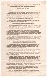 ["Congresswoman Helen Gahagan Douglas delivered a radio address discussing the failure of the Seventy-ninth Congress to pass the Wagner-Ellender-Taft Housing Bill, which would have provided low-cost housing units. She highlighted the negative impact of this failure on veterans and the national housing shortage. Douglas outlined the provisions of the bill and stressed the importance of reintroducing and passing it in order to address the housing crisis in America."]