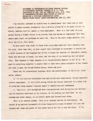 ["Helen Gahagan Douglas discusses a rider attached to the Interior Appropriations Bill in the 80th Congress that aimed to remove certain officials from the Bureau of Reclamation, who were in favor of public power and land limitations. Despite efforts from the President and the House, the rider was not repealed, causing delays in various government operations and affecting thousands of individuals. The fight between private power interests and the Democratic Party continues, with Senator Downey leading new attacks on the Bureau of Reclamation."]