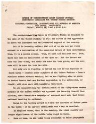 ["Congresswoman Helen Gahagan Douglas gave a speech in 1950 addressing the upcoming campaign for a Senate seat in California. She emphasized the importance of bringing facts to the voters and highlighted the Democratic program and record. She discussed the changing global landscape post-World War II, including the emergence of the atomic age and the balance of power between the US and Russia. Douglas supported the development of atomic energy for peaceful purposes and as a deterrent to war. She also discussed the US policy of aiding free nations to resist communist imperialism, particularly in the context of the Korean War. Douglas expressed confidence in the Democratic Party's ability to lead the nation to peace and progress."]