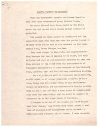 ["Congresswoman Helen Gahagan Douglas proposed amendments to aid to Greece and Turkey, requiring political reforms and United Nations supervision. She argued against unilateral military assistance to Turkey and urged bringing the issue before the United Nations Security Council. Douglas' opposition to the aid bill was not due to communist influence, as other conservative members also voted against it. She believed unilateral action could lead to war and advocated for a more cautious approach."]