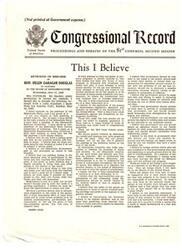 ["In a speech to the House of Representatives, Honorable  Helen Gahagan Douglas argues for the construction of a steam power plant in the Central Valley project in California. She explains that hydroelectric power, while renewable, is not always reliable due to fluctuating water levels. Douglas believes a steam stand-by plant is essential to provide consistent power, especially during dry periods. The lack of firm power capacity in the region has led to power rationing and job losses. She criticizes the decision to cut funding for the Delta steam-power plant and argues that steam plants are necessary for the success of large hydroelectric projects."]