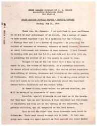 ["Helen Gahagan Douglas gave a speech discussing American foreign policy, specifically in response to President Truman's recent address in San Francisco. She emphasized the importance of peace with freedom and justice, and criticized her opponent for his lack of understanding of the communist conspiracy and opposition to measures aimed at strengthening America. Douglas highlighted her support for programs like the Marshall Plan and aid to underdeveloped nations, contrasting it with her opponent's voting record against such initiatives. She also emphasized the importance of domestic policies, such as education, fair wages, and social security, in making America strong."]