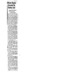 ["The document discusses Representative  Richard M. Nixon's candidacy for United States Senator in California, contrasting him with his opponent Representative  Helen Gahagan Douglas. The author argues that Nixon's positive and constructive qualities make him a better choice for the position, emphasizing his integrity, leadership skills, and ability to address national issues effectively. The document also criticizes the decline in the quality of Senate members and urges voters to carefully consider and support candidates like Nixon who can serve the public interest. Additionally, it mentions the significant political funds raised by labor organizations to gain control of the Senate and House of Representatives."]