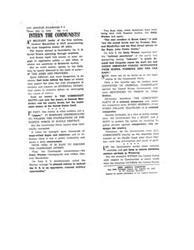 ["The document criticizes Helen Gahagan Douglas for her record of appeasement towards Russia and support of Communist propaganda. It highlights her voting record in Congress, including supporting Hollywood writers who were Communists and voting against measures to curb subversive activities. The document questions her loyalty to California and criticizes her beliefs in federal government control of wealth. It concludes by suggesting that her glamorous life may not have given her a good appreciation of American values and warns voters to consider her record before supporting her."]