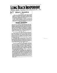 ["The Los Angeles Times explains that they made an error in describing Mrs. Douglas as a Communist in an editorial. They caught the mistake before any papers were distributed and destroyed all copies. They clarify that Mrs. Douglas is not a Communist and express support for Representative  Nixon in the upcoming election."]