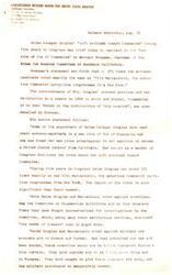 ["Congressman Richard Nixon is running for United States Senator in California against Congresswoman Helen Douglas. The campaign is described as one of national importance due to the difference in political philosophies between the two candidates, with Nixon being a moderate conservative and Douglas being a radical. Nixon's campaign has highlighted Douglas' voting record aligning with a Communist-line congressman, which has drawn criticism from both parties. Nixon has called for Secretary of State Acheson to resign and has appealed for new leadership in foreign relations that both Democrats and Republicans can support."]