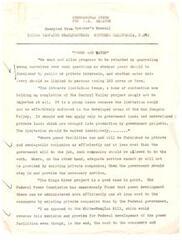 ["Helen Gahagan Douglas responds to accusations made by Richard Nixon during the California Senate race of 1950, stating that Nixon's campaign was designed to create the impression that she was a communist. She references a pink sheet distributed by Nixon's campaign which falsely suggested she supported a pro-communist program. Douglas refutes these claims and questions the motives behind Nixon's tactics."]
