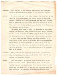 ["The document mentions various files, committees, and handbooks related to a campaign, including a clipping service for the final campaign, invitations support, advertising files, hotel files, committee lists, newspaper ads, and arrangements for a helicopter trip. It also includes a precinct workers handbook, speakers bureau handbook, and a list of women's committee members."]