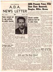 ["The document is a message sent to County Chairmen regarding a newspaper article predicting victories for Helen Gahagan Douglas and Edmund G. Brown in the upcoming elections. The message requests statements from prominent individuals who disagree with the predictions in order to counteract the narrative and release state-wide news updates."]