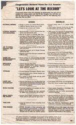 ["The table provides data on the total popular vote in the 1950 primary for key counties, showing the votes for Douglas, Nixon, and the net difference between the two candidates. It also includes information on the candidate's vote as a percentage of registration in 1946 and 1950 for selected counties. Overall, Nixon received more votes than Douglas in the primary."]