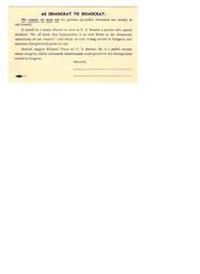["Congressman Richard Nixon is running for United States Senator against Congresswoman Helen Douglas in a hotly contested race in California. The differences between the two candidates include their political philosophies, with Nixon being a moderate conservative and Douglas being a radical. Nixon's campaign has highlighted Douglas' voting record aligning with a Communist-line congressman, leading to criticism from Democratic and Republican leaders. Nixon also called for Secretary of State Acheson's resignation, citing a loss of confidence among the people. He appealed for new leadership in foreign relations that both parties can support."]