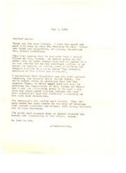 ["Mrs. Ford agrees with Helen's proposed letter to the Times, but advises her not to answer at this time as it could lead to trouble and false accusations of being a Communist. She warns Helen to be cautious of traps set by powerful individuals like Representative  Jackson, and suggests waiting until the political climate changes before taking any action. Mrs. Ford also offers her California address for Helen to use if needed."]