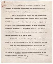 ["In her speech, Honorable  Helen Gahagan Douglas expresses her strong belief in democracy and the importance of protecting and preserving it. She emphasizes the achievements of democracy in providing freedom and a high standard of living for the American people. She criticizes the irresponsible use of the term communism to falsely label democratic principles and achievements. Douglas believes that democracy is capable of self-growth and making necessary adjustments. She also discusses the need for understanding and dialogue between democratic and communist nations. Ultimately, Douglas stresses the importance of upholding democracy and serving as a representative of the people."]