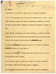 ["The speaker discusses his views on communism and democracy, stating that communism does not pose a real threat to democracy. He emphasizes the importance of democracy and its achievements, stating that democracy has provided more freedom and higher living standards than any other form of government. The speaker is protective of democracy and its institutions, expressing a desire to not have its accomplishments attributed to communism. He also discusses the importance of freedom of speech and the government serving the people."]