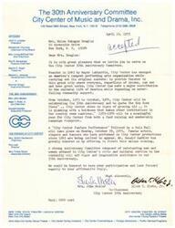 ["The American Women in Radio and Television New York City Chapter is requesting the presence of Helen Gahagan Douglas as a guest speaker at their event. They express admiration for her and hope she can speak about the power of women through the vote. Anne Pomex-Addisor, the First Vice-president, is hopeful for a positive response from Douglas."]