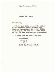 ["The document is from Sue Lyman of the Radcliffe Institute inviting Mrs. Helen G. Douglas to visit the institute and speak to the Fellows and friends during the International Year of Women. Sue is excited about the potential visit and has enclosed information about the institute's activities. She looks forward to being in touch in the fall and is honored that Mrs. Douglas will consider including the Radcliffe Institute on her visit to Boston."]