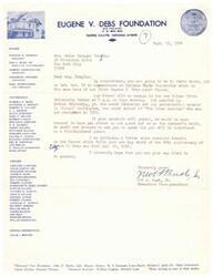 ["The Unitarian Church in Montclair, New Jersey is inviting Mrs. Melvin Douglas to be a guest speaker at their church in 1975, twenty years after her last address there. They offer her a choice of dates and suggest she speak on a topic related to the role of women in society. They also offer to arrange transportation and a dinner with the church members."]