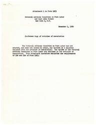 ["The National Advisory Committee on Farm Labor held an Executive Committee meeting in June 1967 in New York City. They discussed adding new members from the New York area, including labor leaders and National Sharecroppers Fund Board members. They also addressed issues such as the death of a founding member, a new pamphlet on farm labor organizing, testimony at current hearings, and trouble spots in Texas, Florida, and New Jersey. They also discussed the formation of the National Campaign for Agricultural Democracy to work for NLRA coverage for farm workers."]