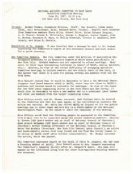 ["The National Sharecroppers Fund is facing financial difficulties and can no longer support the National Advisory Committee on Farm Labor (NACFL) due to its deficit. NACFL is advised not to incur further debts. However, NSF is willing to continue supporting essential aspects of NACFL's work until a decision is made on its future. A committee will be set up to discuss NSF/NACFL relations, and further updates will be provided."]