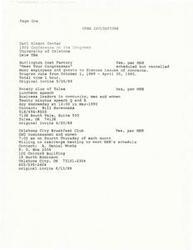 ["The text lists various open invitations for meetings and events with different individuals and organizations in Oklahoma City and Tulsa. The invitations range from luncheons, speeches, and discussions on various topics such as drug prevention, military funding, and Medicare reimbursement rates. The individuals and groups seeking to meet with MHE are from a variety of backgrounds including business, healthcare, and social services."]