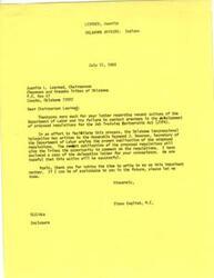 ["The document acknowledges receipt of comments on proposed rules for Indian and Native American programs under the Job Training Partnership Act. It highlights concerns about reduced administrative cost rates, restrictions on services and job creation costs, defunding over minor issues, reduction of formula basis as specified in the law, lack of DOL accountability, and financial liability provisions. The document urges for consideration of these concerns before final rules are issued."]