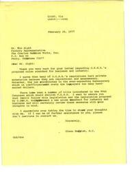 ["The document is from the Occupational Safety and Health Review Commission in response to an inquiry from Congressman Glenn English's constituent, Frank D. Greer. The Commission has decided to allow non-attorneys to represent parties in proceedings before its administrative law judges and the Commission. The document informs Congressman English that the Commission will permit non-attorneys to represent individuals like Mr. Greer."]