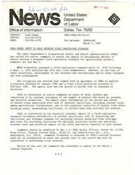 ["The Occupational Safety and Health Administration (OSHA) announced plans to increase safety inspections at grain elevators to improve worker protection. This is an interim measure until new standards are developed to reduce fire and explosion hazards in the industry. OSHA will be increasing inspections and implementing a special emphasis program to address safety concerns in grain handling facilities."]