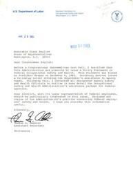 ["A Congressman has forwarded a letter from a constituent complaining about treatment by OSHA to the Department of Labor. In response, OSHA announces expedited action to propose a rule on hoisting workers by crane following a recent fatal accident in Florida. The proposed rule will be part of a larger standard on cranes and will be reviewed by the Advisory Committee on Construction Safety and Health. The accident in Tampa stadium is still under investigation."]