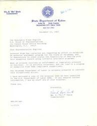["The document  includes correspondence between H. Clay Buford and Glenn English regarding a proposed standard by OSHA for oil and gas well drilling and servicing. The proposed standard covers various aspects of safety and operations in the industry and comments are being sought by a certain deadline. Additionally, there is mention of the response from industry and environmental groups regarding the regulation of 4,4'-methylenedianiline."]