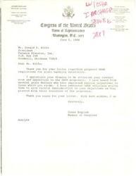 ["The document  includes two letters addressed to Congressman Glenn English regarding proposed OSHA regulations for grain handling facilities. Both letters express opposition to the proposed regulations, citing high costs and the belief that compliance will not improve safety. The documents request Congressman English to contact OSHA on their behalf to reconsider the proposed rules."]
