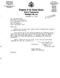["The document is from Lew Meibergen of W.B. Johnston Grain Company in Enid, Oklahoma to John A. Pendergrass of the Occupational Safety & Health Administration regarding the limited 30-day public comment period on a proposal about air contaminants. Meibergen requests an extension of the comment period to 90 days due to the complexity of the proposal and the impact it would have on the grain industry."]