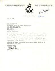 ["The document is from the Oklahoma Agricultural Cooperative Council to the Occupational Safety and Health Administration requesting an extension of the public comment period for the \"Air Contaminants\" proposal due to its significant impact on Oklahoma cooperatives. The council believes that the current 30-day comment period is inadequate and requests an additional 60 days for analysis and feedback."]