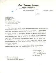 ["Robert Davison, the General Manager of a grain facility in Oklahoma, is strongly opposed to the Occupational Safety and Health Administration's proposal to establish a 4 milligram per cubic meter exposure level for wheat, oat, and barley dust. He argues that OSHA has not provided adequate scientific data to support this level and that it would be technically infeasible and costly for grain facilities to comply with. Davison urges OSHA to delete the proposed exposure limit."]