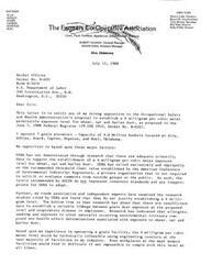 ["The document from Joseph L. Ashbaker, General Manager of Farmers Cooperative Association in Fairmont, Oklahoma, expresses strong opposition to OSHA's proposal to establish a 4 milligram per cubic meter permissible exposure level for wheat, oat, and barley dust. Ashbaker argues that there is insufficient scientific data to support this level, it would be technically infeasible for most grain facilities to comply with, and OSHA has failed to demonstrate significant risk, reduction in risk, or feasibility of the proposed standard. Ashbaker urges OSHA to delete the permissible exposure limit for wheat, oat, and barley dust."]