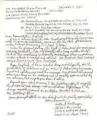 ["Sharon Rushing expresses opposition to a proposed rule in a letter to Glen English and the United States Department of Labor. She highlights the impact the rule would have on employees of the Oklahoma Employment Security Commission, affecting their benefits and retirement security. Rushing urges reconsideration of the proposal to protect the well-being of the agency's employees and retirees."]
