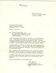["The sender, Stone Virginia, from Yukon, Oklahoma, is writing to the United States Department of Labor expressing opposition to a proposed change that would affect insurance coverage and retirement benefits for SESA employees. Stone has been employed by the Oklahoma Employment Security Commission for 25 years and is concerned about the impact this change would have on their retirement plans. They are requesting that the proposed regulation be withdrawn. The document is also copied to Senator Donald Nickles, Senator David Soren, and Representative Glenn English."]
