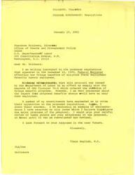 ["The document  is a letter discussing the benefits of the state Employment Service and Blue Cross insurance program. The sender, Paul E-Agave, is requesting the recipient to check the participation of their employees in the program."]