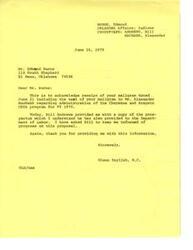 ["The document  is a series of correspondences and documents related to the implementation of the Cheyenne and Arapaho  Comprehensive Employment and Training Act (CETA) program for FY 1979. It includes a thank you letter, a letter from the Cheyenne and Arapaho Tribal Council endorsing Mid America Consulting Service for technical assistance, a prospectus of the consulting service, a resume of Bill Andrews who established the consulting service, and his experience in urban renewal and community development. Andrews has experience in administering various grant programs and is an active member of housing and redevelopment organizations."]