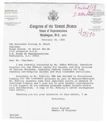 ["The document  includes correspondence between the Dewey County Conservation District and United States House of Representatives members Glenn English and Wes Watkins regarding opposition to budget recommendations that would affect conservation programs. The Conservation District expresses their concerns and urges support for maintaining these programs. Representative English acknowledges the opposition and promises to work towards a fair budget package for the fiscal year."]