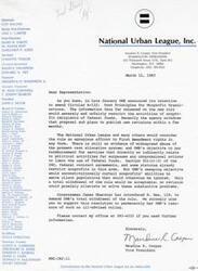 ["The National PTA held its 1983 Legislative Conference in Washington, D.C. and expressed concern about Circular A-122 from the Office of Management and Budget, which could affect their ability to communicate with Congress. They urge Representative English to investigate and withdraw the proposal, as it could restrict their ability to inform members about legislation affecting children and families. They emphasize the importance of citizen participation in government affairs and thank Representative English for his service."]