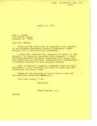 ["John H. Mitchell wrote to Congressman Glenn English regarding his interest in the Oklahoma Employment Security Commission (OESC) proposal for a Cost-of-Living adjustment. Congressman English contacted Secretary of Labor F. Ray Marshall to review the proposal and promised to provide an update once a response is received. John H. Mitchell expressed his need for an increase in retirement checks and requested Congressman English's assistance in advocating for this issue."]