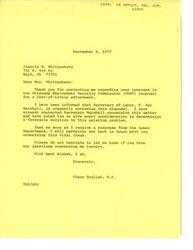 ["The United States Department of Labor is responding to a letter from Congressman Glenn English regarding the approval of a cost-of-living increase provision under the Oklahoma Employment Security Commission's retirement plan. The Department explains that they have already updated and improved the retirement plans for Oklahoma employees, but providing a cost-of-living increase would require significant additional funds that they cannot currently provide. They also mention that other states are requesting similar benefits and emphasize the importance of focusing on job creation rather than funding future employee benefits."]