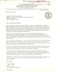["The document is from the United States Department of Labor, Employment Standards Administration in Dallas, Texas, updating Congressman English on the programs and operations for the year. It includes information on the Office of Federal Contract Compliance, Wage and Hour Division, and Office of Workers' Compensation Programs. The document also mentions meetings with federal agencies and state and local government officials, as well as efforts to improve staff training and professionalism. The Regional Administrator invites feedback and suggestions from Congressman English and his staff."]